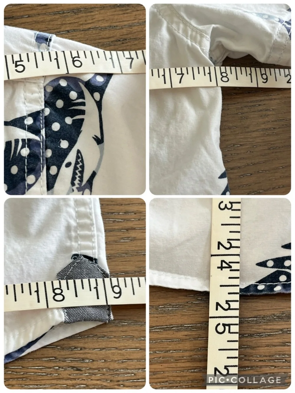 Free Planet Boy’s‎ Shark Pattern Casual Button Down Short Sleeve Shirts 14/16